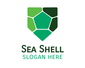 Turtle Shell Shield logo design