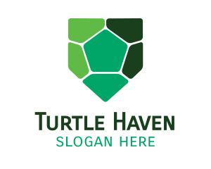 Turtle Shell Shield logo design