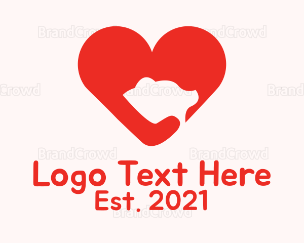 Red Bear Heart Logo