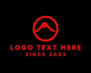 Landmark - Modern Volcano Mountain logo design