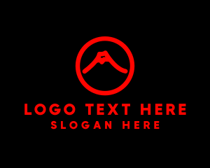 Modern Volcano Mountain Logo