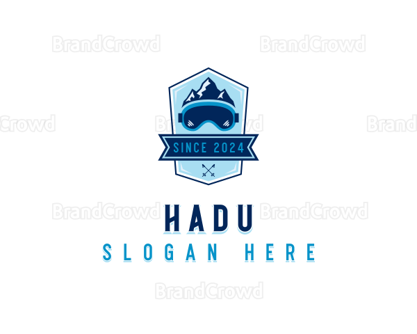 Mountain Skiing Sports Logo