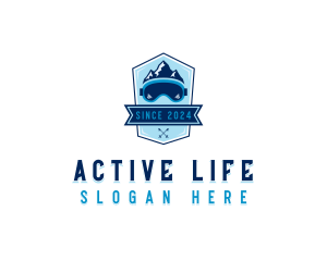 Sports - Mountain Skiing Sports logo design