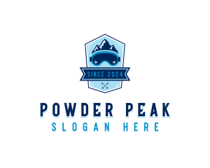 Ski - Mountain Skiing Sports logo design