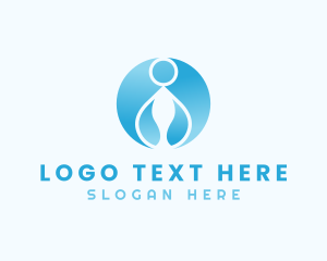 Liquid - Gradient Water Droplet logo design