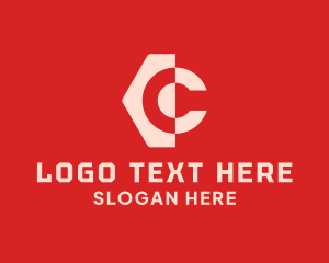 Digital Marketing - Digital Letter C Tag logo design