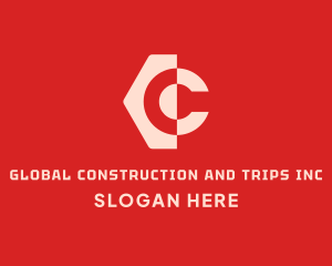 Digital Letter C Tag Logo