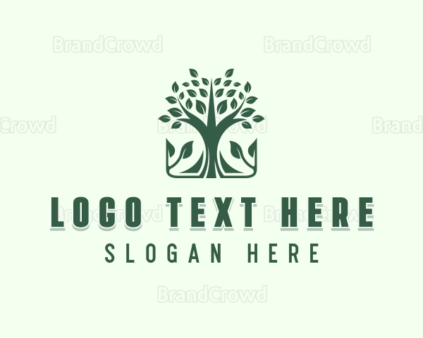 Tree Plant Farm Logo