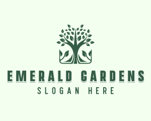 Tree Plant Farm logo design