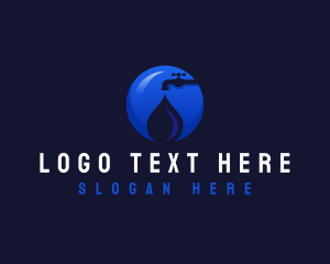 Droplet Faucet Plumbing Logo