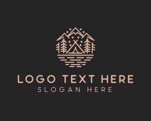 Outdoor - Nature Campsite Forest logo design