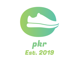 Green Sneaker Shoes logo design