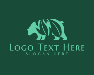 Bear - Garden Beast Zoo logo design