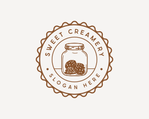 Chocolate Chip Cookie Jar logo design