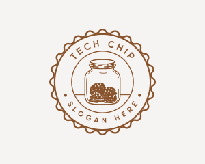 Chocolate Chip Cookie Jar logo design