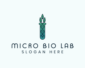 Organic Test Tube logo design