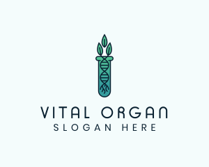 Organic Test Tube logo design