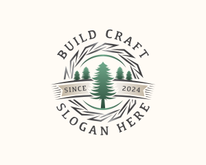 Woodwork Craft Lumberjack logo design