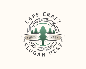 Woodwork Craft Lumberjack logo design