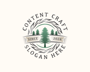 Woodwork Craft Lumberjack logo design