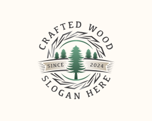 Woodwork Craft Lumberjack logo design