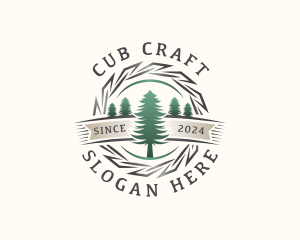 Woodwork Craft Lumberjack logo design