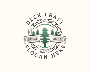 Woodwork Craft Lumberjack logo design