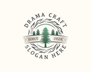 Woodwork Craft Lumberjack logo design