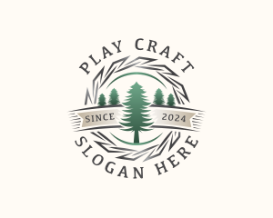 Woodwork Craft Lumberjack logo design