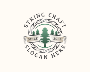 Woodwork Craft Lumberjack logo design