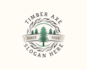 Woodwork Craft Lumberjack logo design