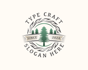 Woodwork Craft Lumberjack logo design