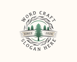 Woodwork Craft Lumberjack logo design