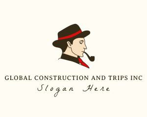 Gentleman Smoking Pipe Logo