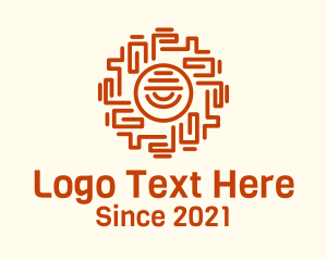 Ethnic - Ancient Mayan Eye logo design