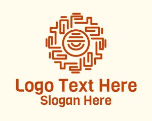 Ancient Mayan Eye Logo