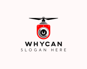 Flying Drone Surveillance Logo