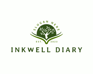 Diary - Tree Book Knowledge logo design