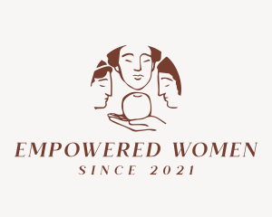 Women - Greek Goddess Women Trio logo design