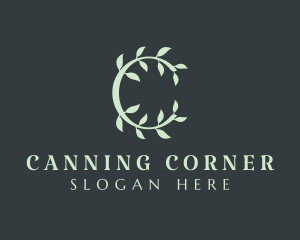 Organic Spa Letter C logo design