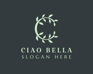 Organic Spa Letter C logo design