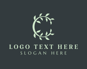 Spa - Organic Spa Letter C logo design