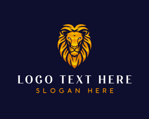 Veterinary - Lion Feline Animal logo design