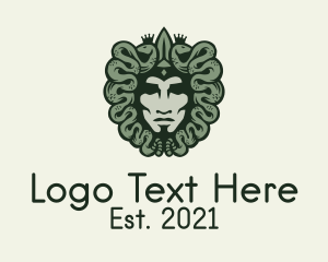 Exotic - Green Medusa Avatar logo design