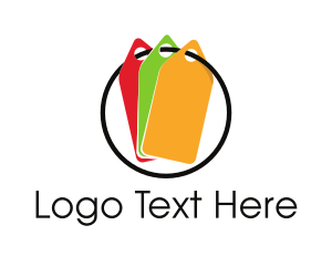 Outlet - Colorful Price Tags logo design