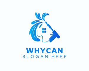 Cleaning Water Spray House Logo