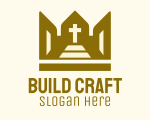 Church Building Cross  logo design