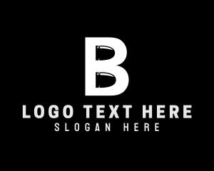 Bang - Bullet Letter B logo design