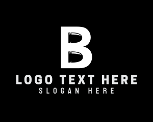 Clever - Bullet Letter B logo design