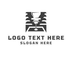 Repairman - Metalwork Engraving Laser Repairman logo design